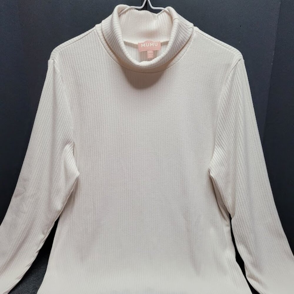 Show Me Your Mumu Lettuce Edge Turtleneck Women's Layer Up Top XXL